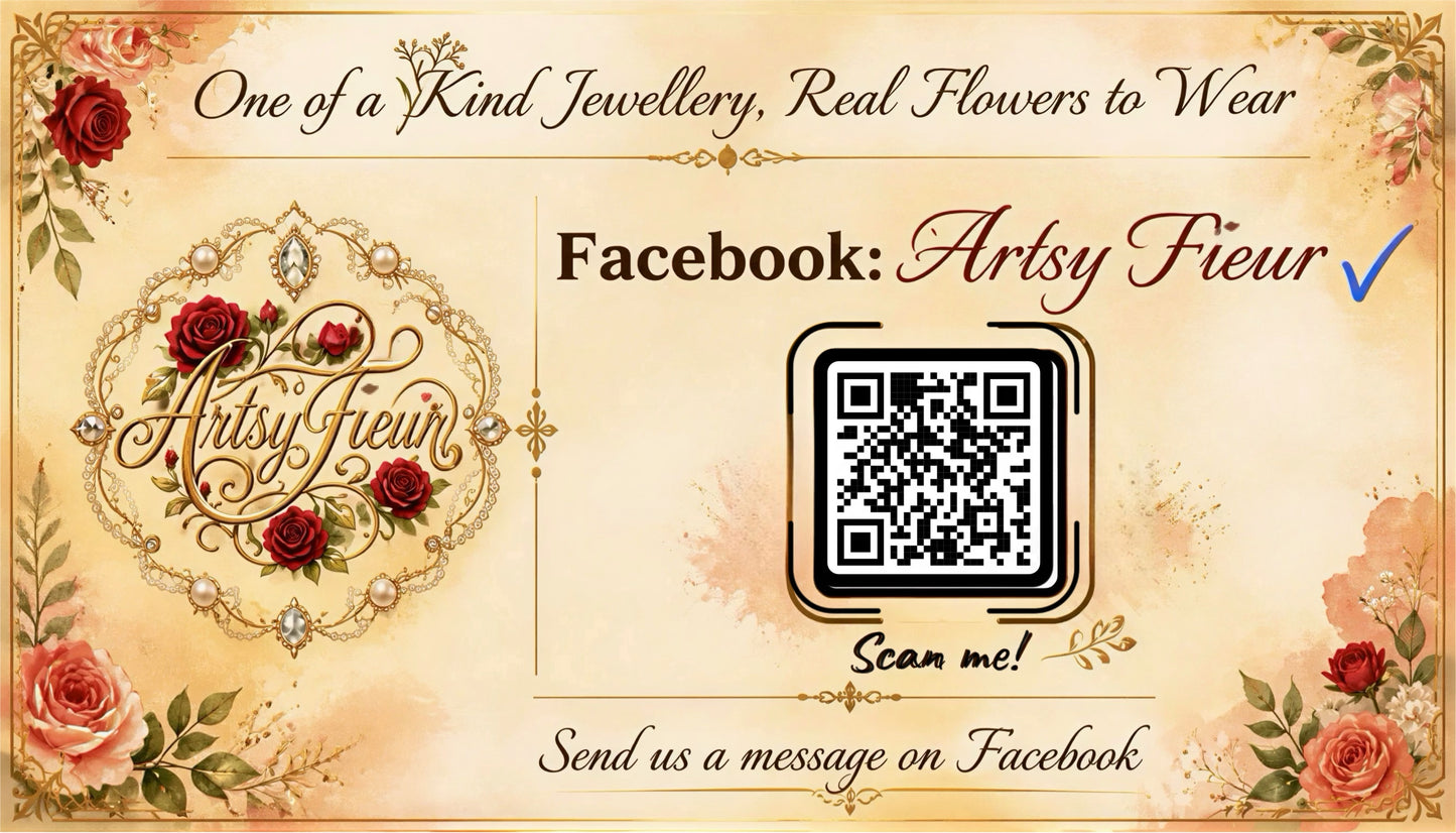 *REAL FLOWER Red Rose Necklace Preserved Flower in Resin Pink Freshwater Cultured Pearls Front Round Closure Hypoallergenic
