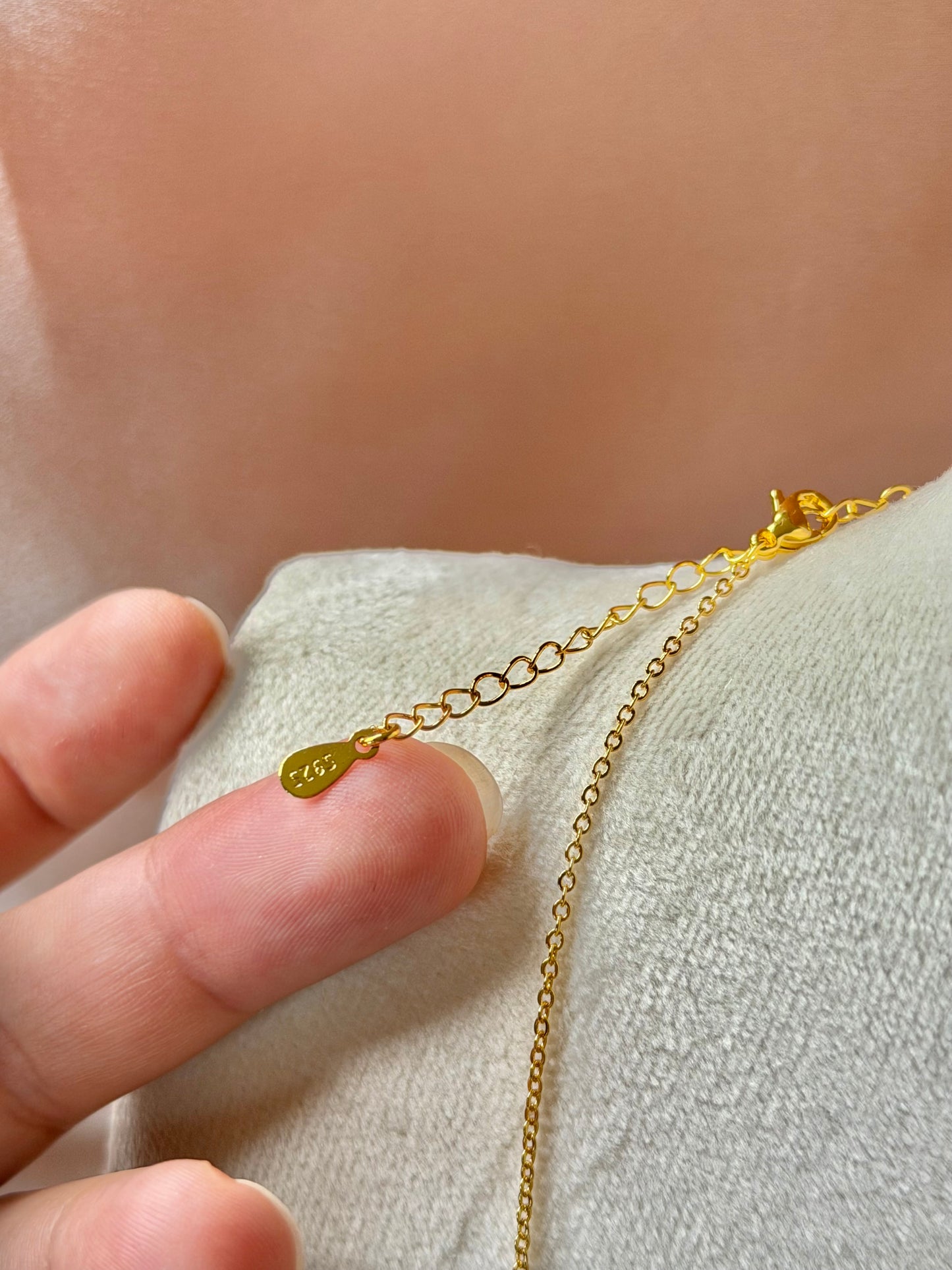 Mini Gold Rose Necklace Flower Pendant Handmade Braided Crystal Red Gold Beaded S925 Sterling Silver Hypoallergenic Floral Bohemian