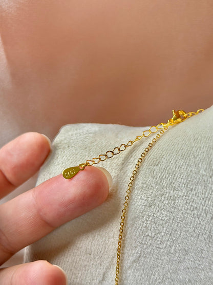 Mini Gold Rose Necklace Flower Pendant Handmade Braided Crystal Red Gold Beaded S925 Sterling Silver Hypoallergenic Floral Bohemian
